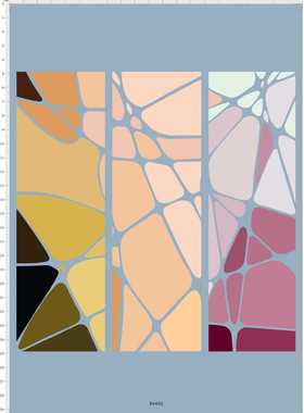 64462-A41633 碎玻璃艺术玻璃屏风水贴纸