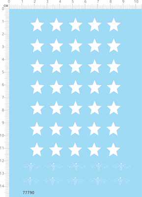 77790整版胶 星星  蝴蝶 水贴纸 蜻蜓 模型 手办 定制打印2402