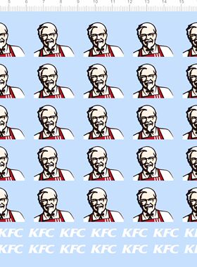 72129整版胶 KFC 水贴