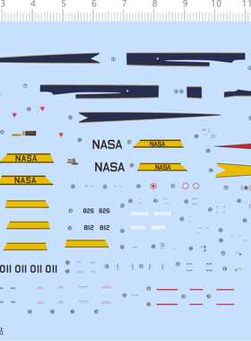 74889整版水贴 1/144 00724 F-104G STARFIGHTER NASA 七月定做