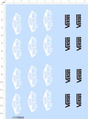 72598整版胶 VERSUS BREAK THE WALL 模型水贴 现货