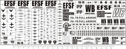 4780- MG FA-78 Full Armor RX-78-2 全装甲雷霆宙域金属贴1