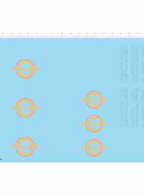 79582 宇航员前后 星星 huawei cloud 星球土星手办模型水贴2403