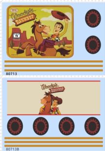 80713整版胶Woody's ROUNDUP 玩具总动员 箱贴模型水贴