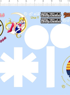 75694整版水贴美少女战士wonder woman 007车钥匙水贴摩托车2310