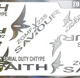 2004-@607 1-100 TV Savior 金属贴纸 尺寸：93x35mm