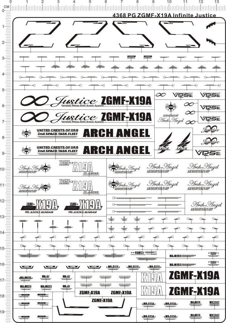 4368- PG ZGMF-X19A Infinite Justice Gundam无限正义金属1