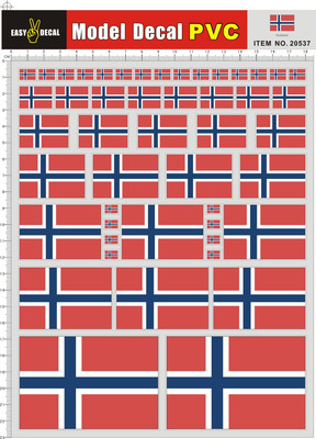 20537-3P9 挪威 Norway PVC遥控车壳不干胶贴纸