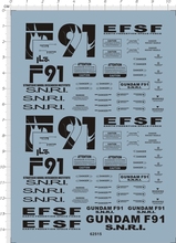 62515- 1/35 F91 GUNDAM HEAD gd头胸像水贴111