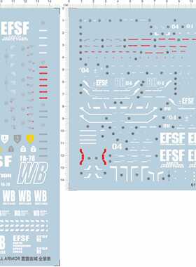 61771 MG FA-78 FULL ARMOR Ver.Ka卡版全武装型雷霆宙域水贴现货