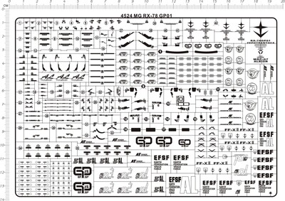 4524-@409 MG RX-78 GP01 gd试作1号机陆战型金属贴现货