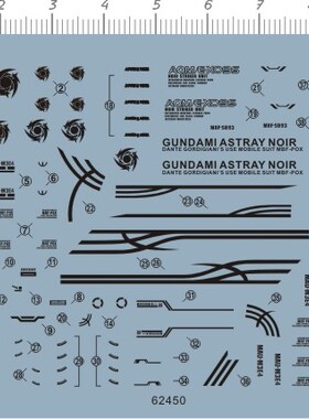 62450-A6518  HG PB MBF-P0X Astray Noir 漆黑异端迷惘限定水贴1