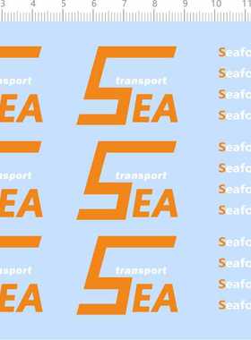 69131整版胶seafood transport Seedling protection sea水贴纸