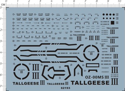 62193 HG Tallgeese III 3 杜鲁基斯多鲁基斯说明书gd水贴纸 定做