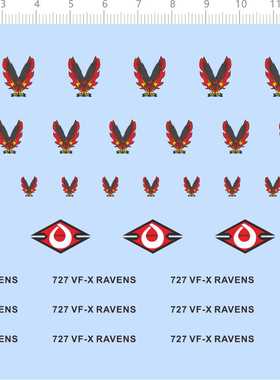 73881模型水贴 鹰 RAV ENS 727 VF-X RAVENS