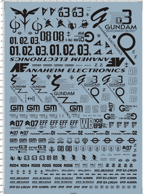 62960-B303 整版胶 MG MSN-04ii Nightingale 夜莺gd水贴纸11现货
