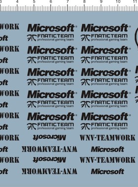 5793-A2813 microsoft wnv teamwork fnaticteam 鼠标水贴纸