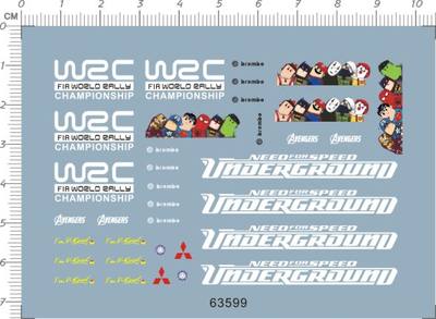 63599-1/18 WRC rally need for speed under ground 歪脖1