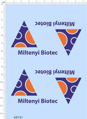 68741整版胶Miltenyi Biotec新冠奖杯OL纸模模型水贴纸定做订做