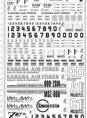 4542-@404 PG MSZ-006A1 C1 Zeta z Plus gd金属贴现货