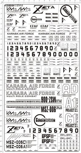 4542-@404 PG MSZ-006A1 C1 Zeta z Plus gd金属贴现货