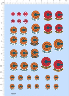 75567 CAPSULE CORP 神 模型水贴定制打印2310