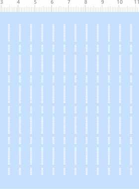 96039整版胶 1/350 水尺 轮船模型 白色 水贴纸 水线 水深 标尺