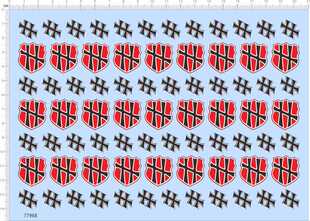 77968 沙漠之虎 海涅瞬发扎古模型水贴 1/100 定制打印2403