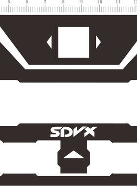 65789 游戏机街机手台sdvx vol-l vol-r 背胶 金属贴 银色