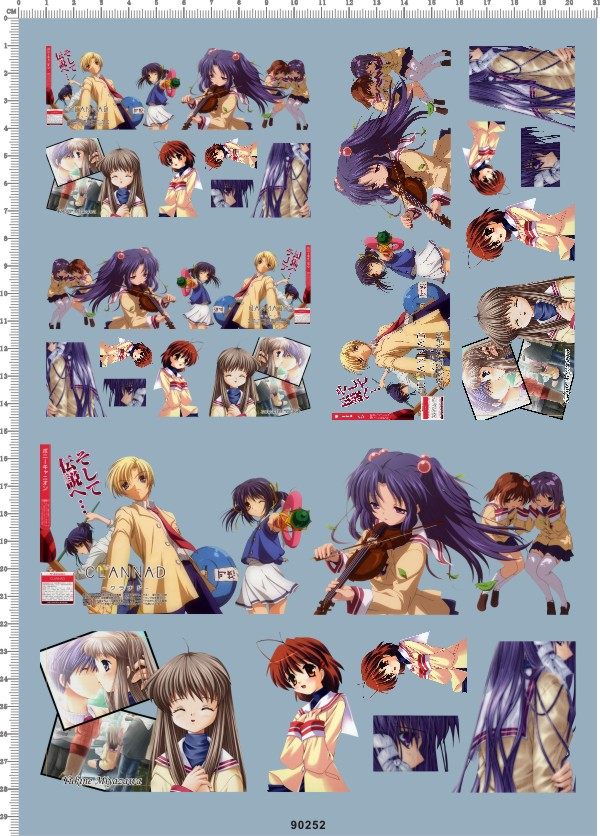 90252 CLANNAD 痛车去底水贴 A4纸,3C数码配件,笔记本个性小贴纸,淘宝优惠券,粉丝福利购,淘宝优惠卷