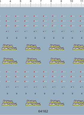 64162-A4217 1/43 go ahead make my day 奥迪RS车标水贴1