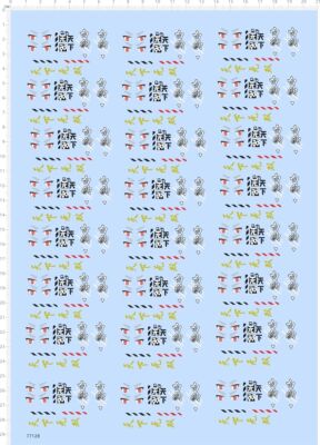 77128整版水贴 眼睛 天下无双 白豹 手办模型定制打印2401