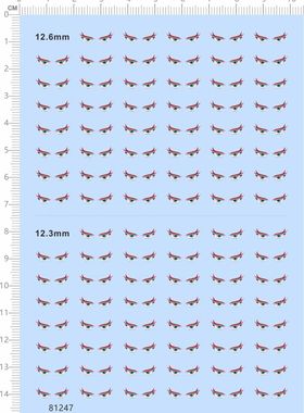 81247整版胶杨总眼睛橫12.6mm 12.3mm毫米娃娃手办公仔粘土人偶