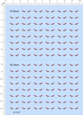 81247整版胶杨总眼睛橫12.6mm 12.3mm毫米娃娃手办公仔粘土人偶