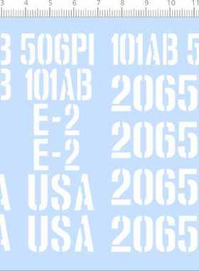66766整版胶1/5威利斯usa 101AB 506PI E-2 206571-S越野车剪水贴