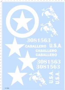 73853军事模型五角星星美国 CABALLERO 3081563 TANK