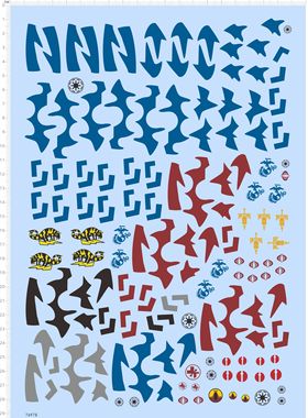 76978整版动漫游戏无比例特种部队DESTRO眼镜蛇模型水贴 定制现货