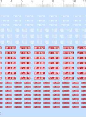 73027整版胶 广铁广段 电化区段 禁止攀登 车牌号 火车模型水贴