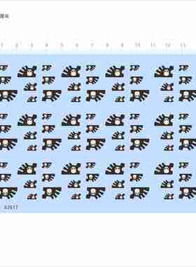 82617战棋旗水贴骷髅头翅膀铁锤模型水贴可撕膜不干胶独立胶现货