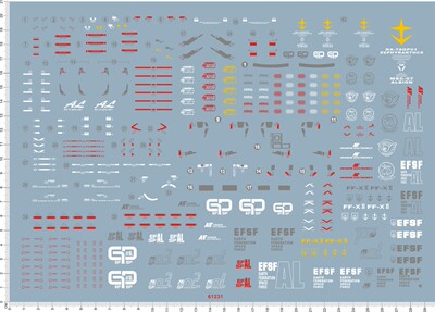 61231-B1603 PG RX-78 GP01 试作1号机陆战型gd水贴纸111