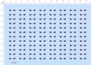 77267整版水贴 宇智波斑秽土转生 火影眼睛 手办模型定制打印2401