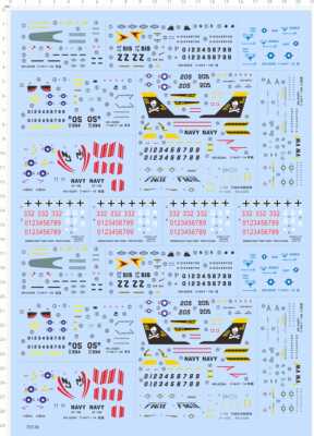 70536整F20虎鲨F4E鬼怪F14熊猫F15鹰F18A大黄蜂F16XL验证机1/144