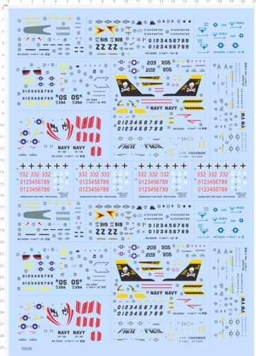 70536整F20虎鲨F4E鬼怪F14熊猫F15鹰F18A大黄蜂F16XL验证机1/144