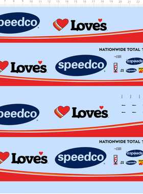 74217整版水贴NATIONWIDE TOTAL TRUCK CARE speedco拉花水贴五月