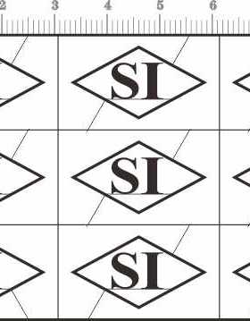 70537 背胶金属贴 金色 SI 模型金属贴定做订做定制DIY蚀刻片工艺