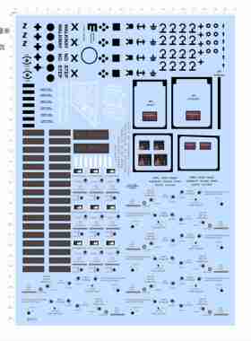84272模型飞机水贴NO PUSH f-16c水贴可撕膜不干胶独立胶位现货