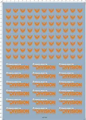 64778A-A5019 division tom clancy 全境封锁鹰 水贴纸