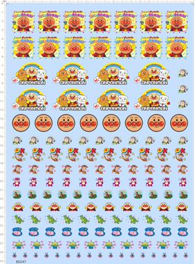 80247整版胶无比例面包超人巴斯光年树脂模型贴水贴娃娃盲盒标签4