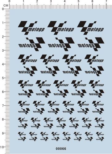 00066-A6617 世界摩托车锦标赛 MOTO GP 模型车水贴纸