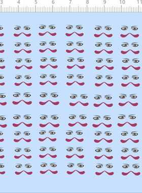 80245整版胶妮露眼睛水贴